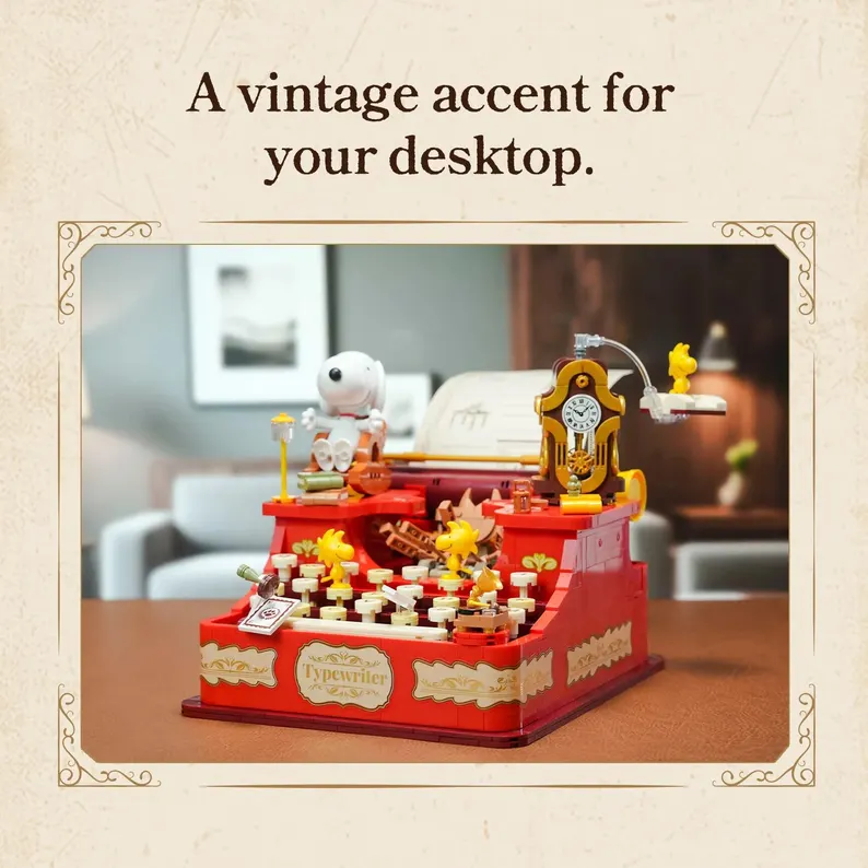 Typewriter Building Blocks Set 🐶