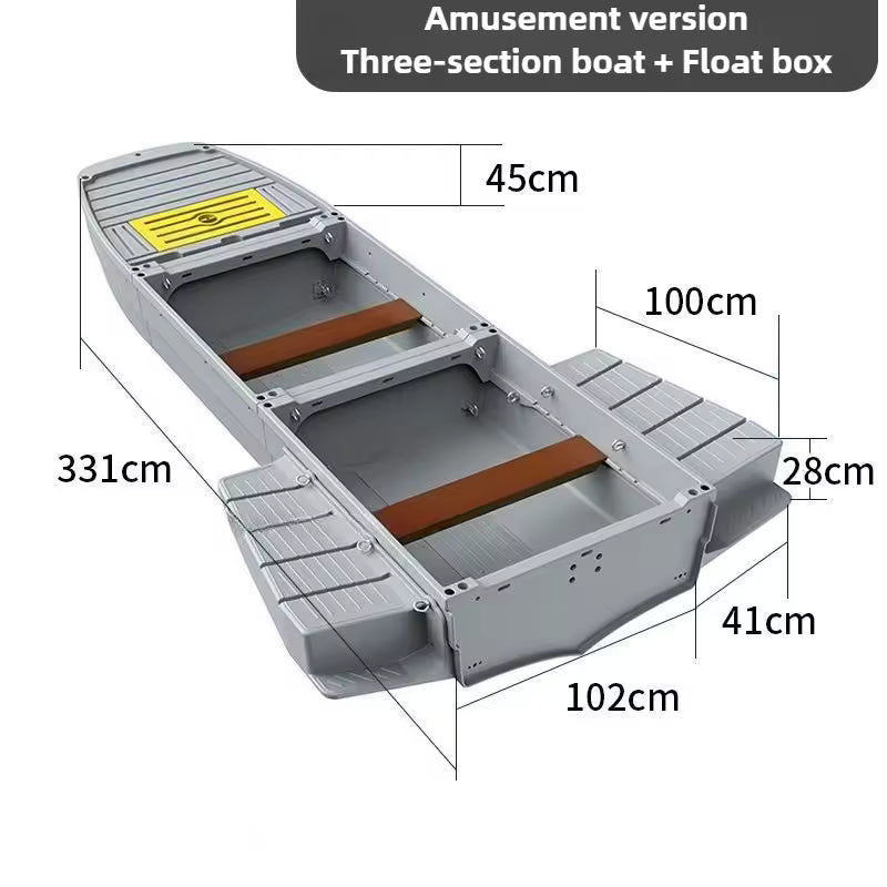 🛶Jise Car Portable Boat！Fishing trips，Pleasure cruises，Lightweight, portable & easy to assemble，Includes motor