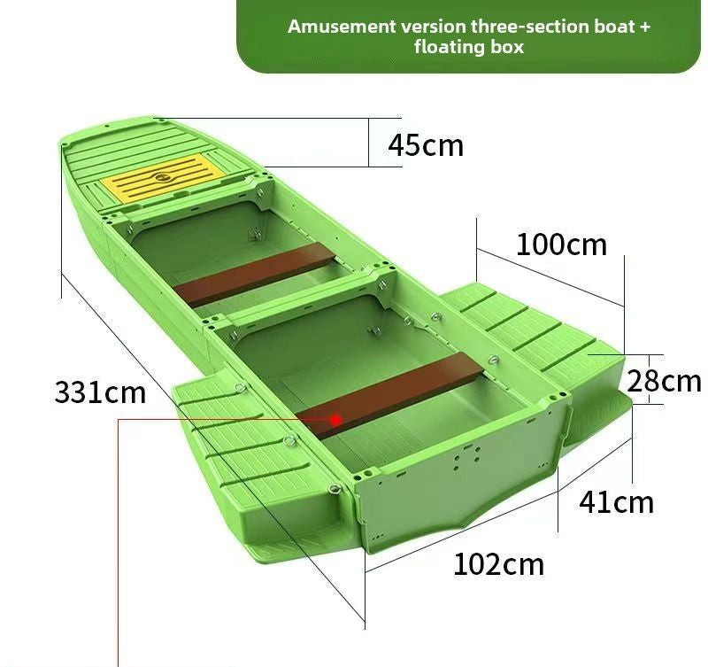 🛶Jise Car Portable Boat！Fishing trips，Pleasure cruises，Lightweight, portable & easy to assemble，Includes motor