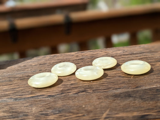 Vintage Thick White Buttons