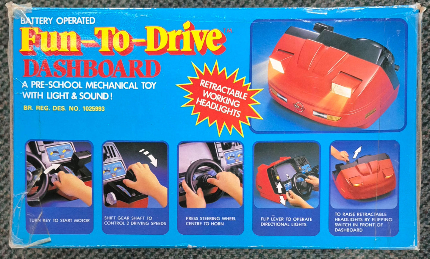 🚗 Retro Racing Simulator Toy - Kids’ Pretend Driving Fun